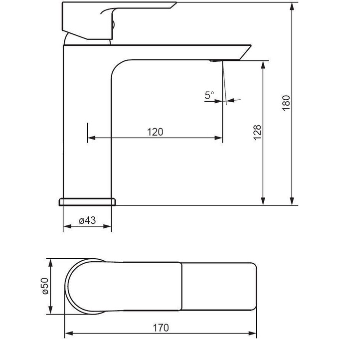 Змішувач для умивальника Damixa Apollo 470210300 (чорний матовий), Колір виробника: чорний матовий, фото , изображение 4