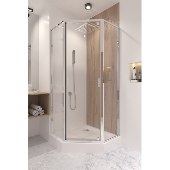 Набор Qtap LEOCRM10995AC6SET: душевая кабина Leo LEOCRM10995AC6 + поддон Diamond DIAMOND309912, фото 2