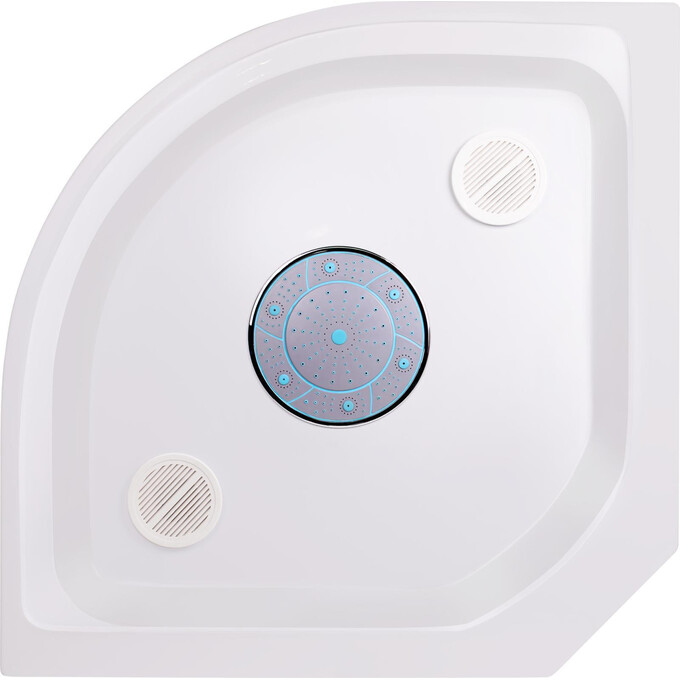 Душевой гидробокс с поддоном Lidz Tani SB90x90.SAT.LOW.GR (LTSB9090SATLOWGR, 90x90 см, стекло тонированное, профиль сатин), фото 9