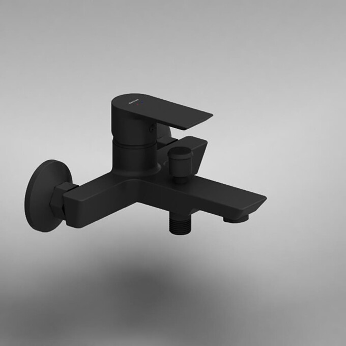 Смеситель для ванны Damixa Apollo 471000300 (черный матовый), Цвет производителя: черный матовый, фото 3