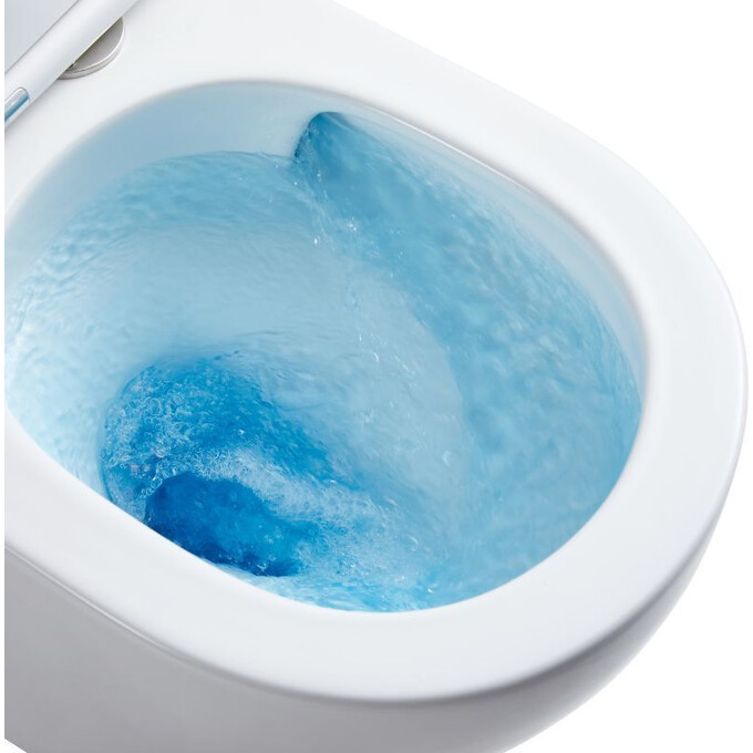 Безободковый унитаз-компакт Qtap Scorpio Ultra Quiet QT14222125AUQW (воронкообразный, с сиденьем), фото 4