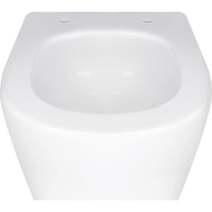 Безободковый подвесной унитаз Qtap Swan Ultra Quiet QT16335179W (воронкообразный, с сиденьем), фото 8