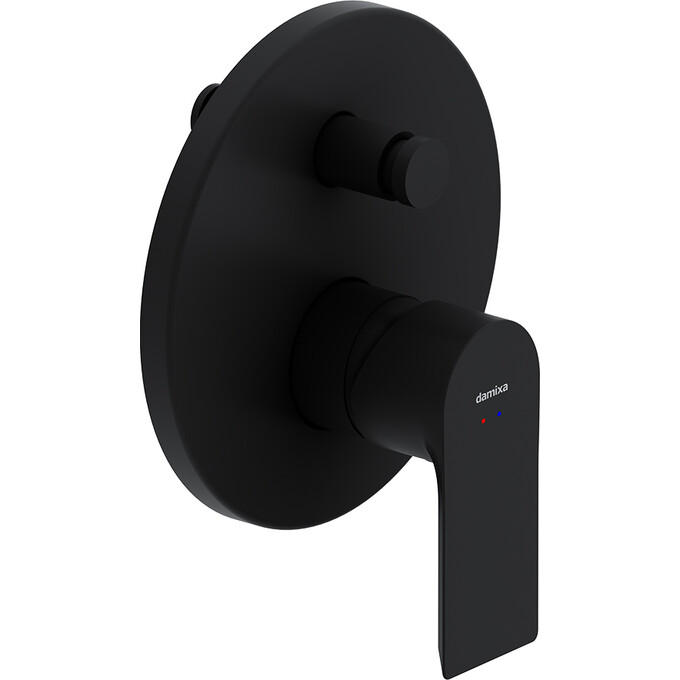 Смеситель скрытого монтажа для ванны Damixa Apollo 477100300 (черный, внутренняя часть в комплекте), Цвет производителя: черный матовый, фото 