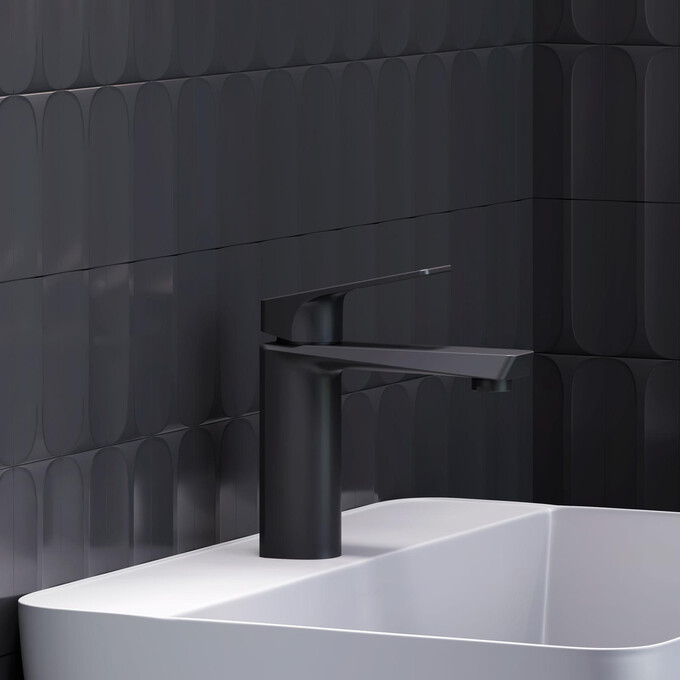 Смеситель для умывальника Damixa Merkur 400210300 (черный матовый), Цвет производителя: черный матовый, фото 3