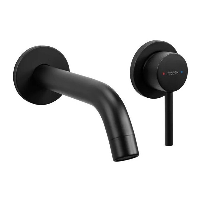 Змішувач прихованого монтажу для умивальника Rea Owen Black+Box REA-B5332 (чорний матовий, внутрішня частина в комплекті), Колір виробника: чорний матовий, фото 