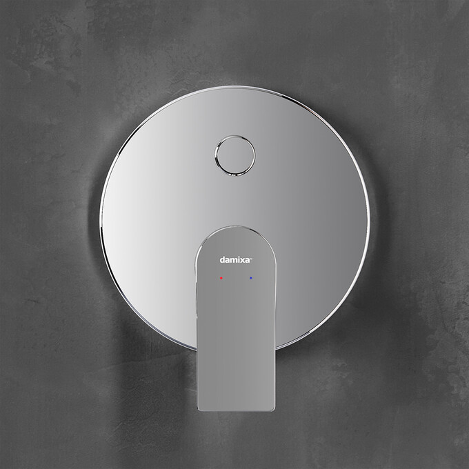 Смеситель скрытого монтажа для ванны Damixa Apollo 477100000 (внутренняя часть в комплекте), Цвет производителя: хром, фото 4