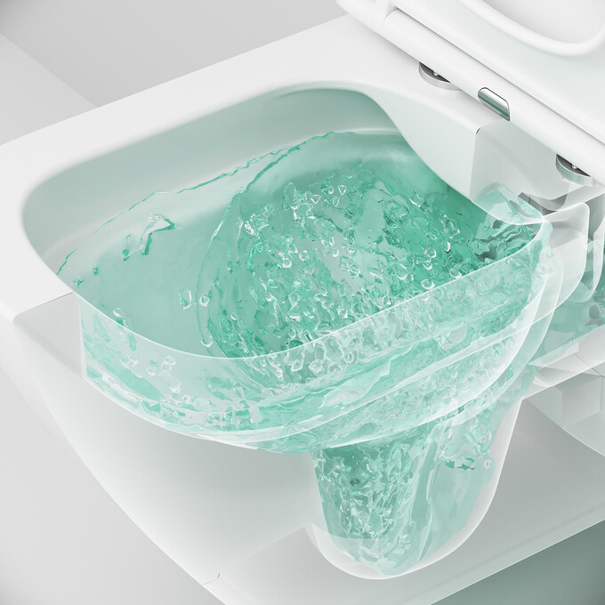 Безободковый подвесной унитаз Am.Pm Spirit V2.0 Square FlashClean C701701SC (с сиденьем), фото 7