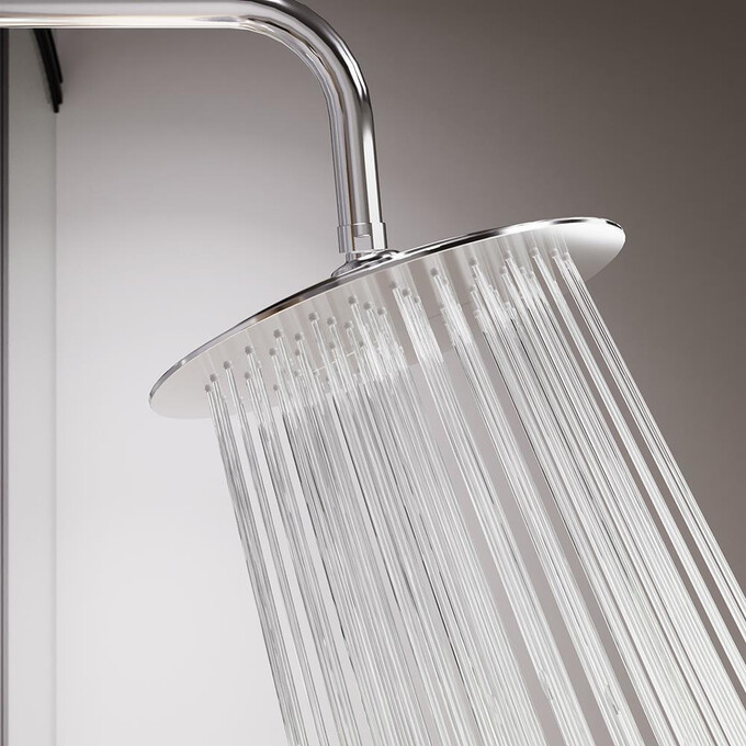 Душевая система Damixa Scandinavian Pure 936780000 (с полкой), Цвет производителя: хром, фото 6