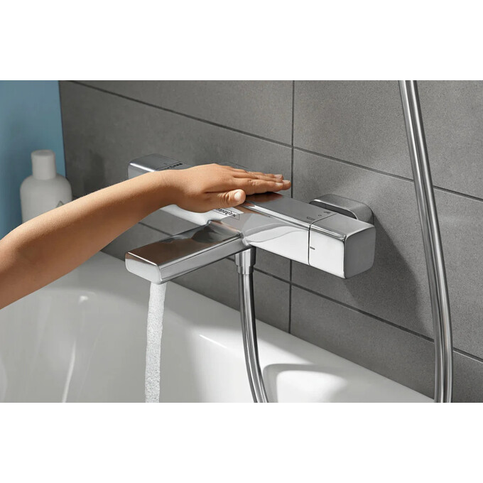 Смеситель для ванны с термостатом Hansgrohe Ecostat E Chrome 15774000, фото 8