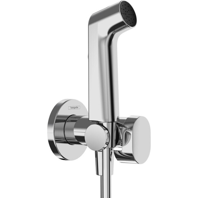 Гигиенический душ с вентилем Hansgrohe Bidette 1jet S Chrome 29232000 (хром, внешняя часть), Цвет производителя: хром, фото 
