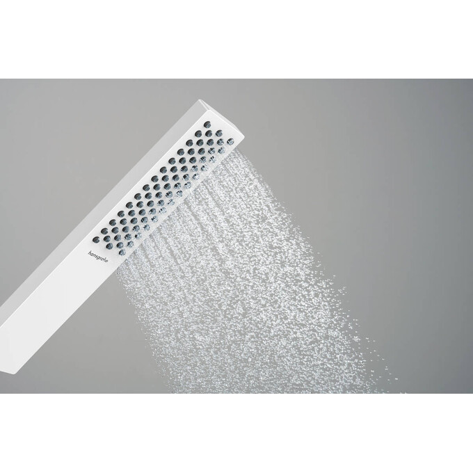 Лейка для душа Hansgrohe Pulsify E White Matt 24320700 (белая матовая, однорежимная), Цвет производителя: белый матовый, фото 5