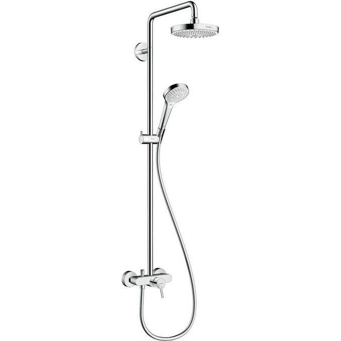 Душевая система Hansgrohe Croma Select S 180 2jet Showerpipe Chrome 27255400, фото 