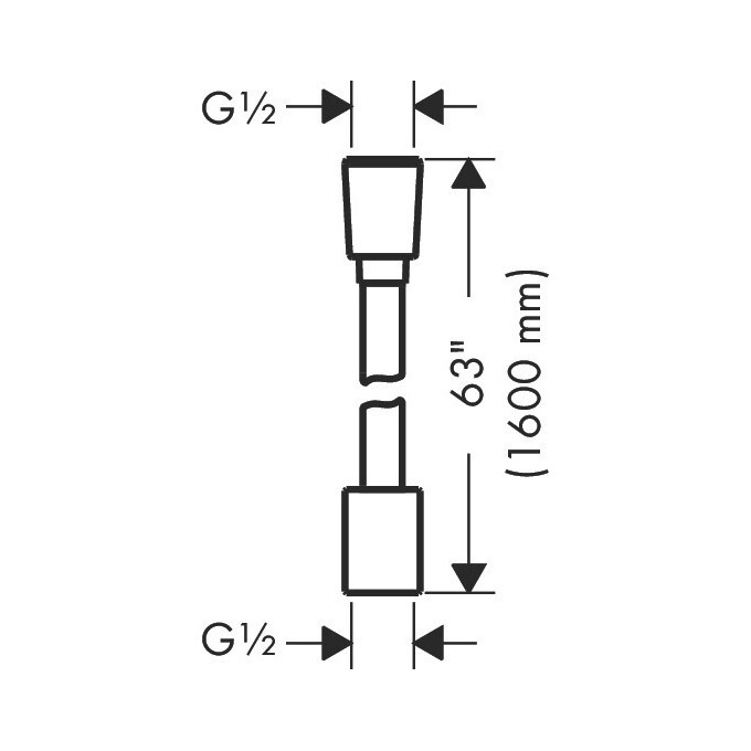 Шланг для душа Hansgrohe DesignFlex Brushed Bronze 28260140 (160 см, шлифованная бронза), Цвет производителя: брашированная бронза, фото 8