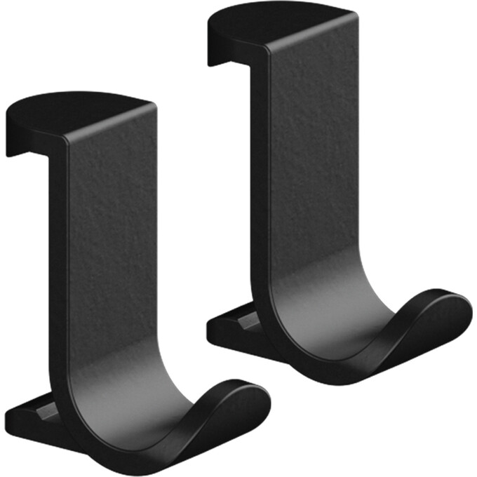 Крючок для ванной Hansgrohe Wallstoris Black Matt 27914670 (черный матовый, одинарный, 2 шт.), Цвет производителя: черный матовый, фото 