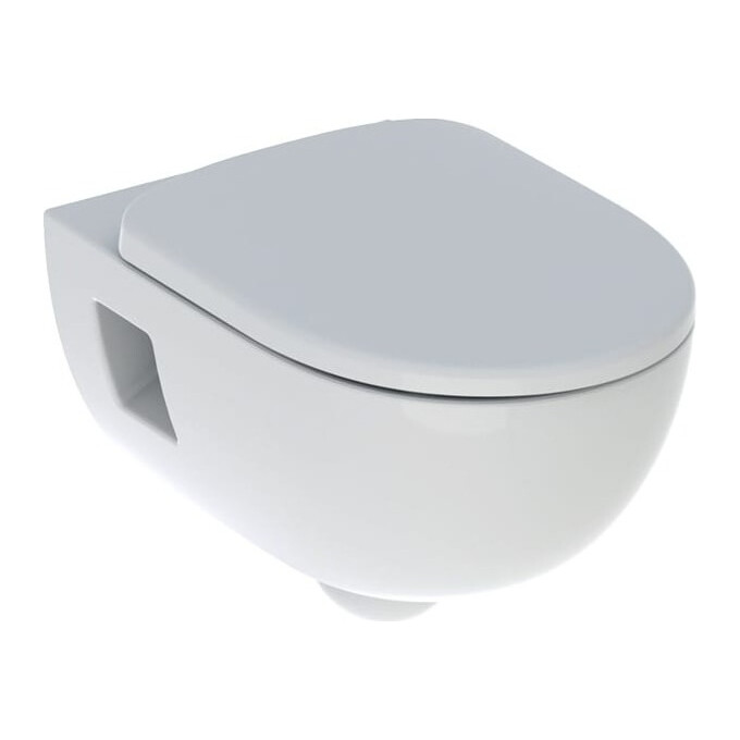 Безобідковий підвісний унітаз Geberit Selnova 501.750.00.1 (з сидінням), фото 