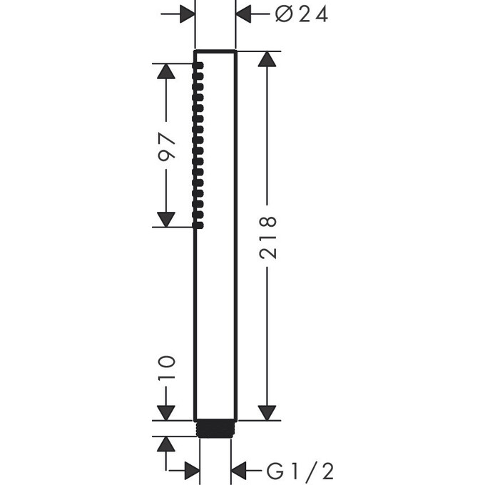 Лейка для душа Hansgrohe Pulsify S Ecosmart White Matt 24125700 (белая матовая, однорежимная), Цвет производителя: белый матовый, фото 4