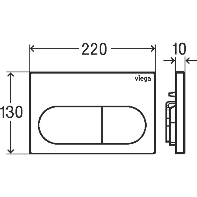 Панель змиву Viega Prevista Visign for Life 6 White 773762 (біла глянсова), Колір виробника: білий глянець, фото , изображение 3