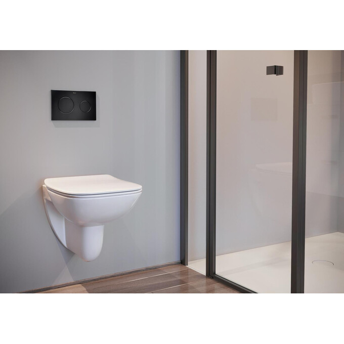 Безобідковий підвісний унітаз Roca Debba A34H993000 (з сидінням), фото , изображение 3