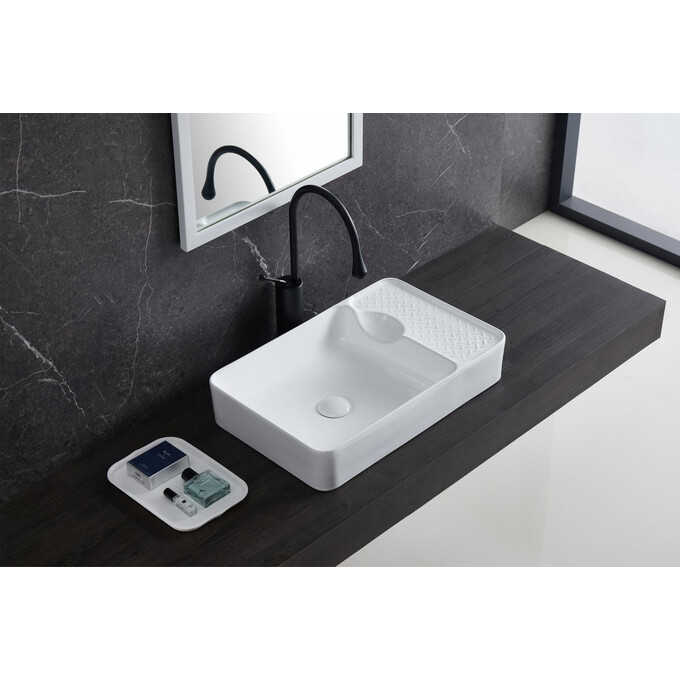 Умивальник Volle Dios 4 1301.634800 (56x36 см, з крилом), фото , изображение 2