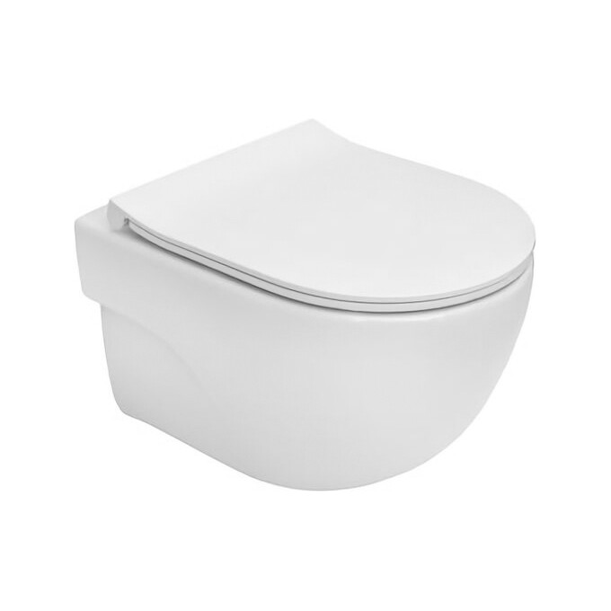 Безободковый подвесной унитаз Roca Meridian A34H242000 (c сиденьем), фото 