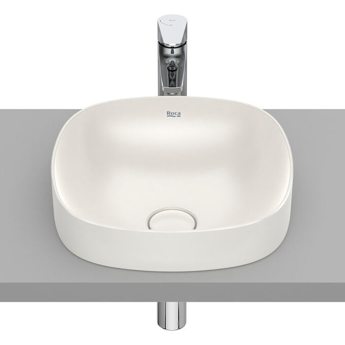 Умывальник Roca Inspira A32750R650 (37x37 см, бежевый матовый), Доступные размеры: 37 x 37, Цвет производителя: бежевый матовый, фото 
