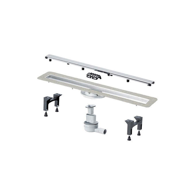 Душевой трап Viega Advantix Visign ER10 Stainless steel 753177 (90 см, нержавейка), Цвет производителя: нержавейка, Доступные размеры: 90, фото 2