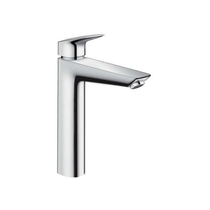 Смеситель для умывальника Hansgrohe Logis Chrome 71095000 (высокий, с донным клапаном), фото 