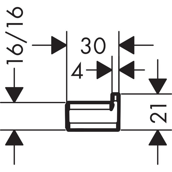 Крючок для ванной Hansgrohe Addstoris Gold Matt 41742990 (золотой матовый, одинарный), Цвет производителя: брашированное золото (матовое), фото 2