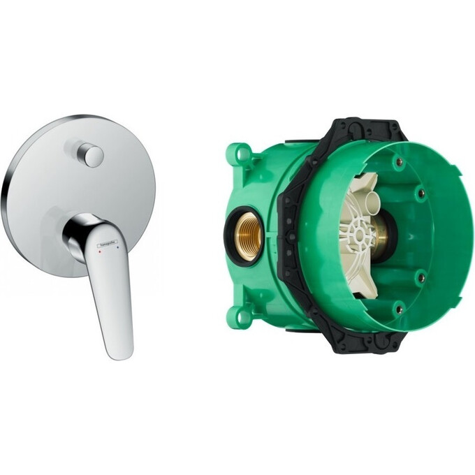 Змішувач прихованого монтажу Hansgrohe Novus 71045000+01800180 (внутрішня частина в комплекті), фото 