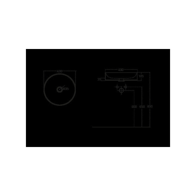 Умывальник Volle 13-40-455Orange (43 см, оранжевый), фото 3