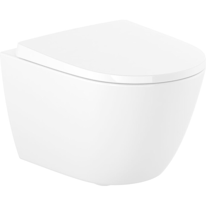 Безобідковий підвісний унітаз Roca Ona A34H689000 (з сидінням), фото 