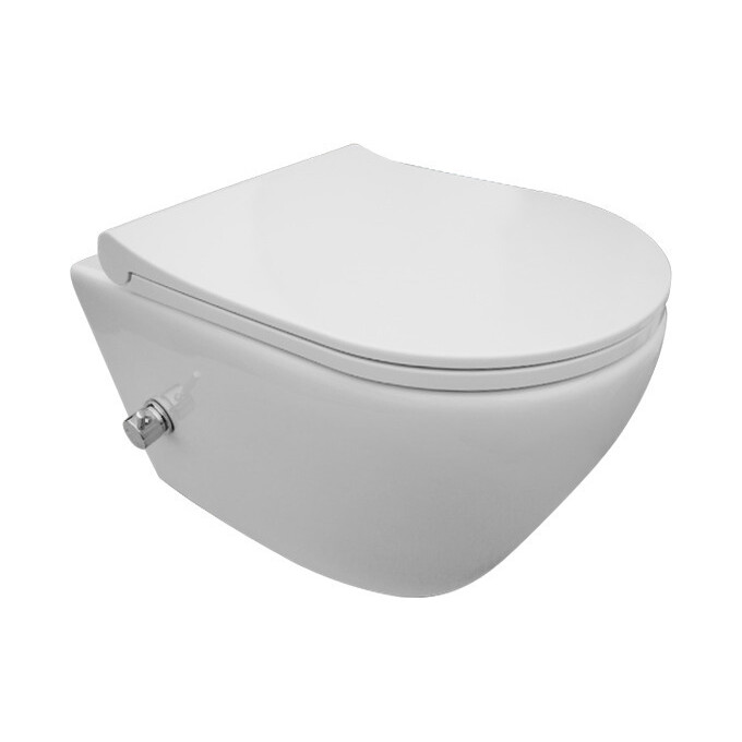 Безободковый подвесной унитаз Volle Virgo 1324.491007 (с биде и сиденьем), фото 2