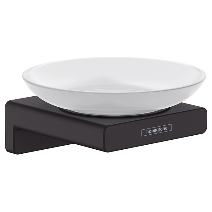 Мыльница Hansgrohe Addstoris Black Matt 41746670 (черная матовая, настенная), Цвет производителя: черный матовый, фото 