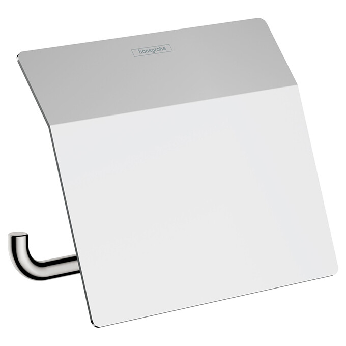 Держатель для туалетной бумаги Hansgrohe Addstoris Chrome 41753000 (с крышкой), Цвет производителя: хром, фото 