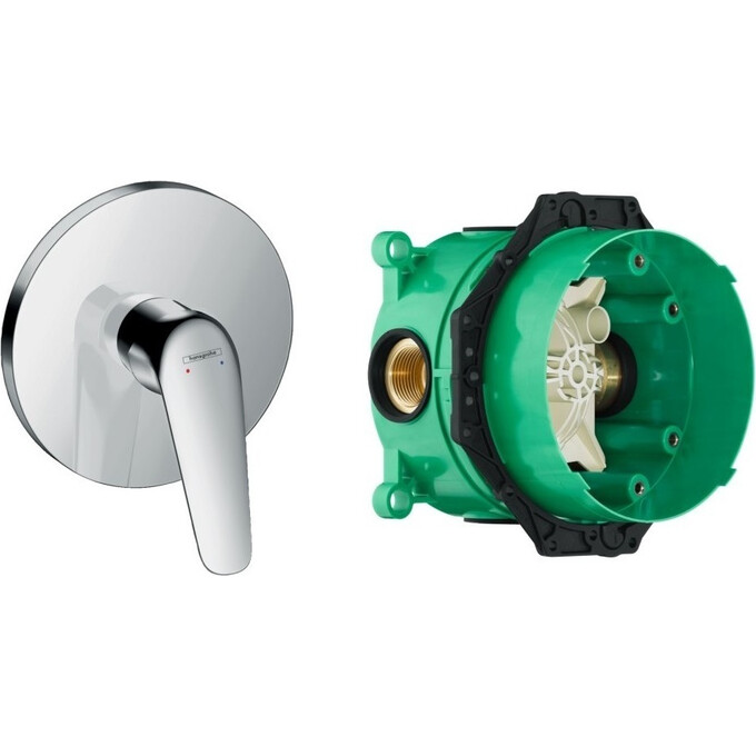 Смеситель скрытого монтажа для душа Hansgrohe Novus 71065000+01800180 (внутренняя часть в комплекте), фото 