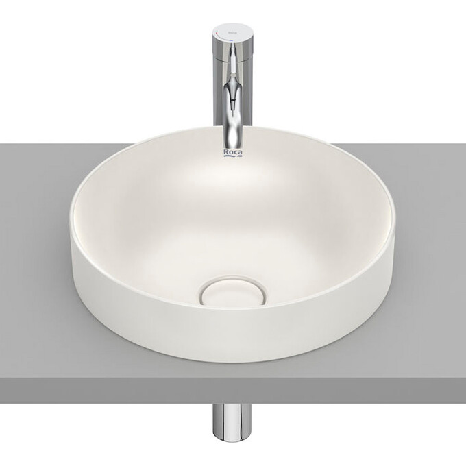 Умывальник Roca Inspira A32752R650 (37 см, бежевый матовый), Цвет производителя: бежевый матовый, фото 