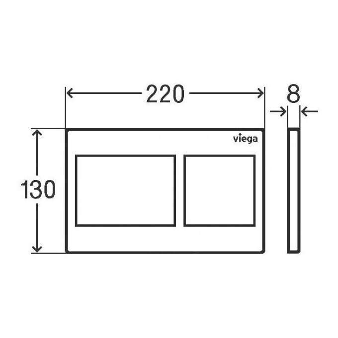 Панель змиву Viega Prevista Visign for Style 21 White 773250 (білий альпійський), фото , изображение 3