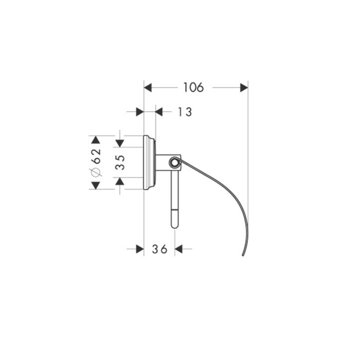 Держатель для туалетной бумаги Hansgrohe Logis Chrome 41623000 (с крышкой), фото 2