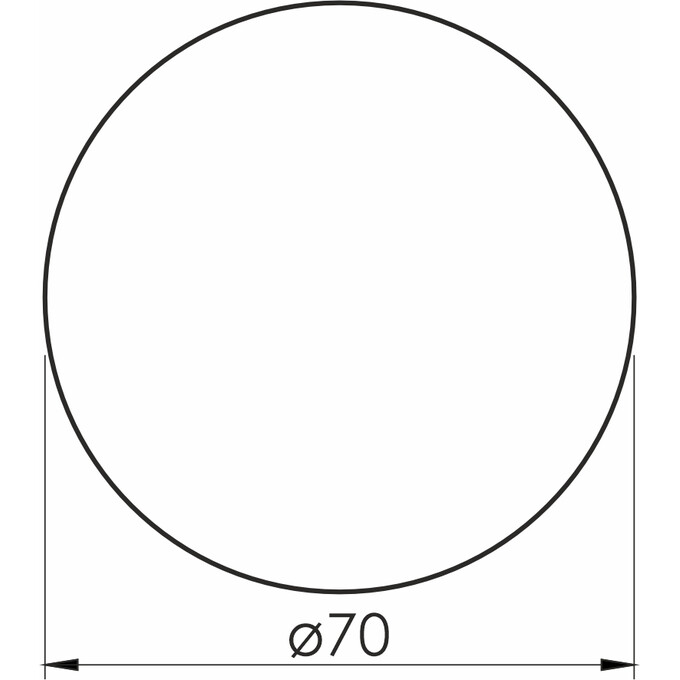 Дзеркало для ванної кімнати Volle Luna Ronda 1648.50077700 (70 см, з контражурним підсвічуванням, без вимикача), Доступні розміри: 70, фото , изображение 2