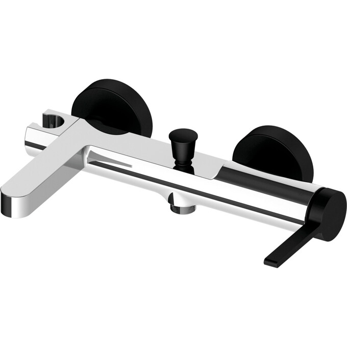 Смеситель для ванны Volle Mora Chrome/Black Matt 1537.030125 (хром/черный матовый), Цвет производителя: хром, черный матовый, фото 