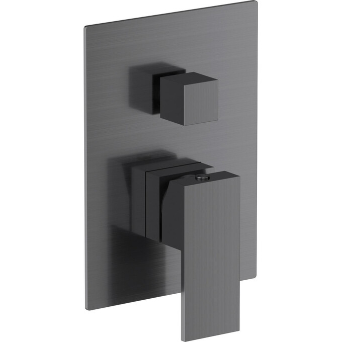 Змішувач прихованого монтажу для ванни Volle Pardo Grey 1548.030206 (сірий, внутрішня частина в комплекті), Колір виробника: сірий, фото 