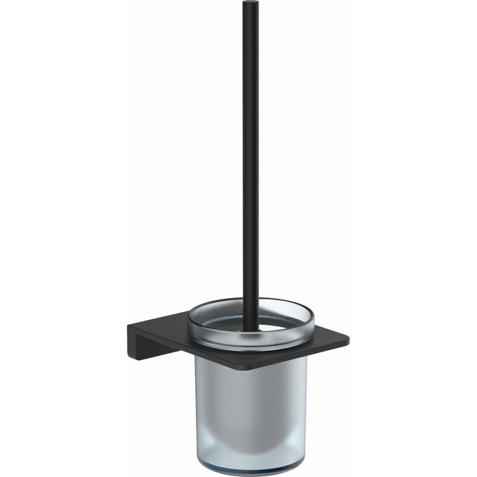 Ёршик для унитаза Volle Solo Black Matt 2510.250104 (черный матовый, настенный), Цвет производителя: черный матовый, фото 