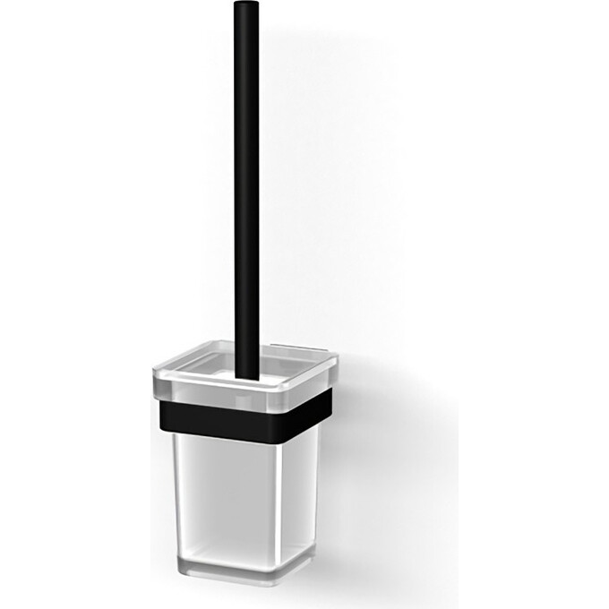 Ёршик для унитаза Imprese Bilovec Black Matt 151255B (черный матовый, настенный), фото 