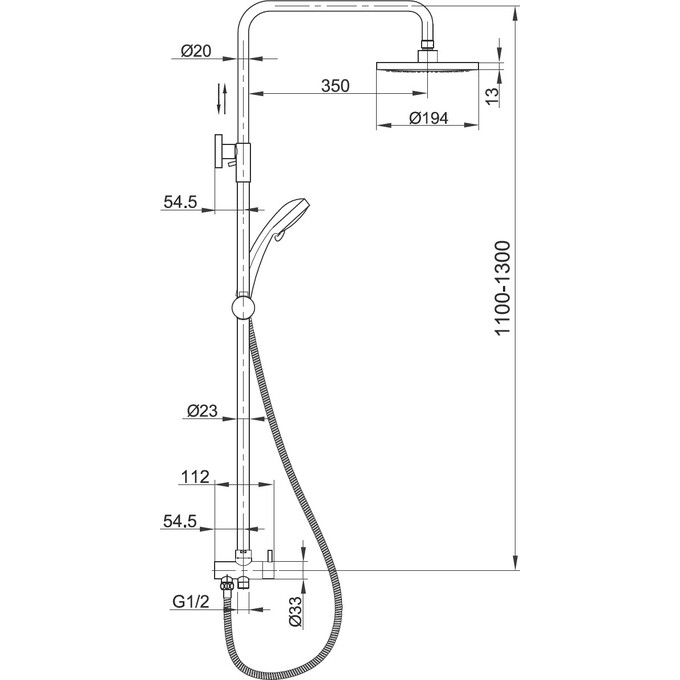 Набор смесителей для ванны Imprese Horak SET20230909 (10170+T-15084), фото 4