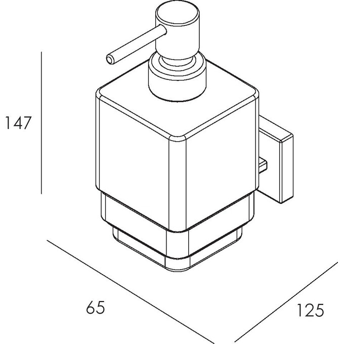 Дозатор для жидкого мыла Imprese Bilovec Chrome 171255 (настенный), Цвет производителя: хром, фото 2