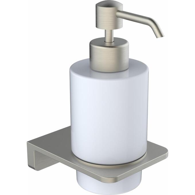 Дозатор для рідкого мила Volle Solo Nickel 2510.230102 (нікель, настінний), Колір виробника: нікель, фото 
