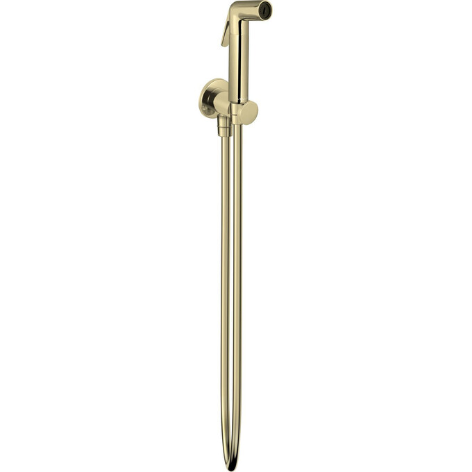 Гигиенический душ Volle Cascada H55 Gold 1586.190115 (золотой, лейка однорежимная, с держателем и шлангом), Цвет производителя: золото, фото 