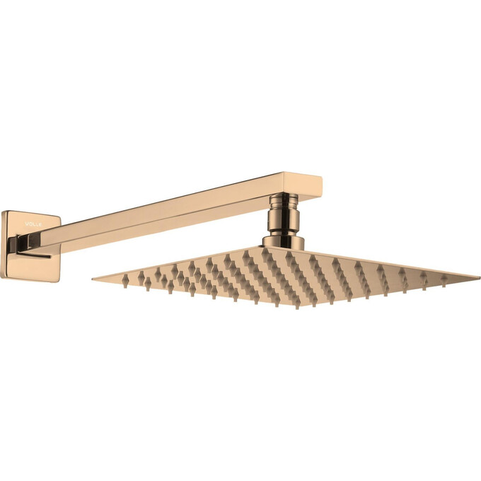 Верхний душ Volle Cascada R85 Bronze 1586.180121 (бронзовый, 1 режим струи, с кронштейном), Цвет производителя: бронза, фото 