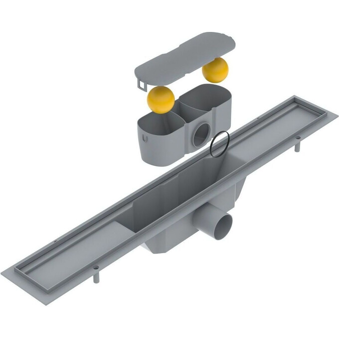 Душовий трап Volle Master Linea Stainless steel 90-22-604 (60 см, нержавійка), Колір виробника: нержавіюча сталь, Доступні розміри: 60, фото , изображение 4