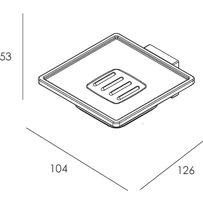 Мыльница Imprese Bilovec Black Matt 111255B (черная матовая, настенная), Цвет производителя: черный матовый, фото 2